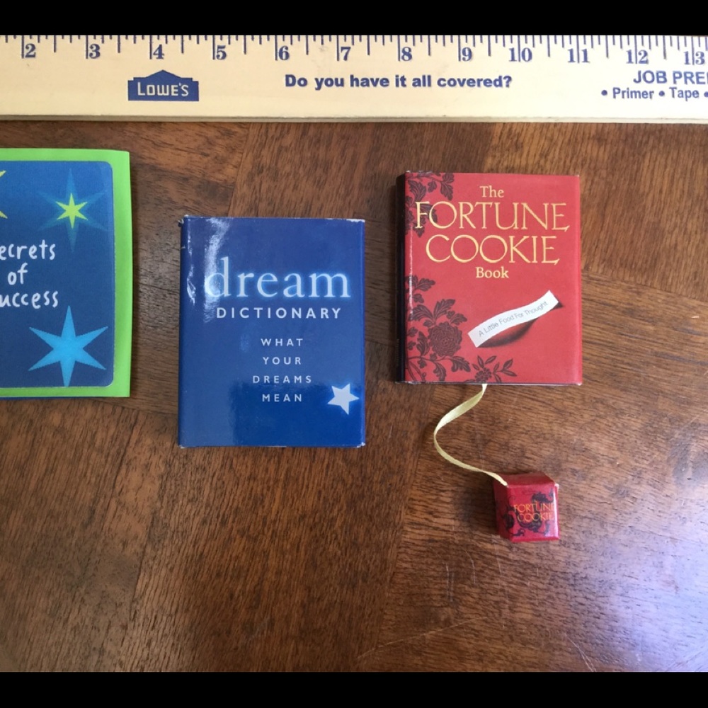 3 miniature books